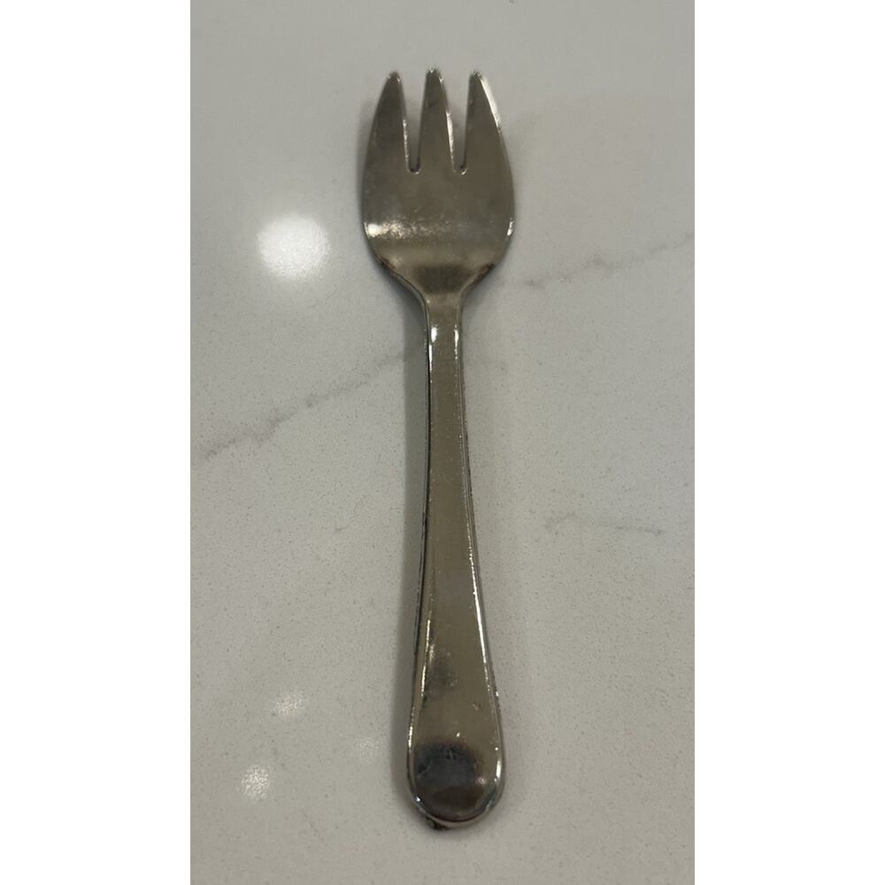 Vtg Leonard Small Silver Plated‎ 5” Children's Fork Made in Italy MCM